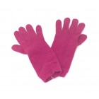 Luxury Lambswool Gloves - Ladies - Longer Cuff Style - Cerise